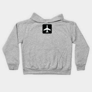 Airport Road Sign Symbol Kids Hoodie